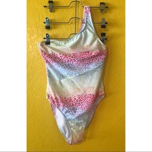 NWOT Onia sienna rainbow leopard One piece large